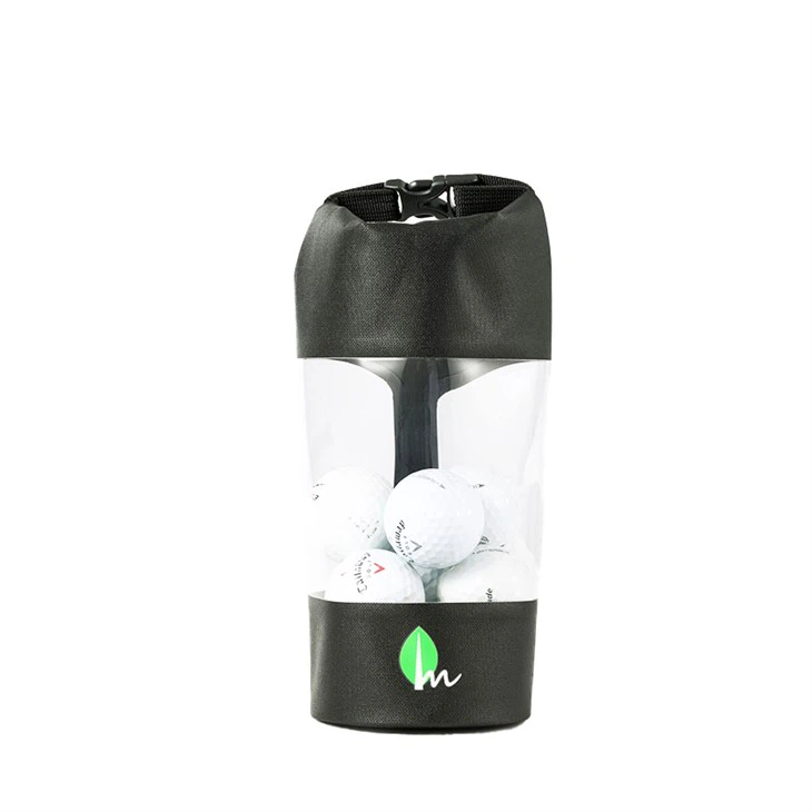Black mini golf bag for balls
